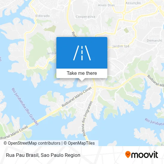 Rua Pau Brasil map