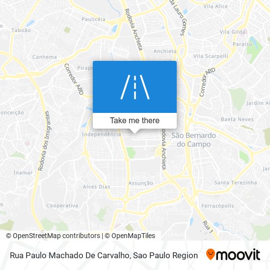 Mapa Rua Paulo Machado De Carvalho