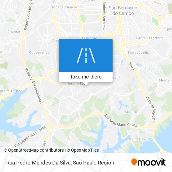 Mapa Rua Pedro Mendes Da Silva