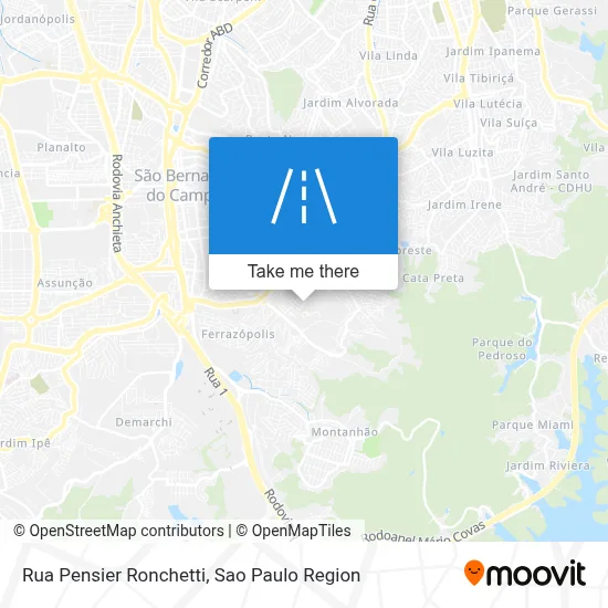 Rua Pensier Ronchetti map