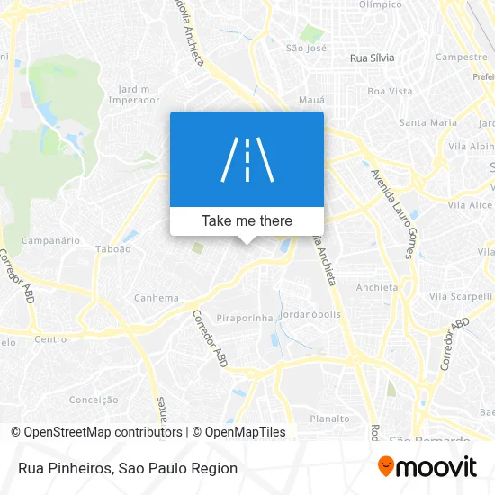 Rua Pinheiros map