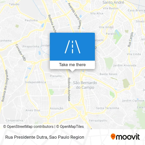 Rua Presidente Dutra map