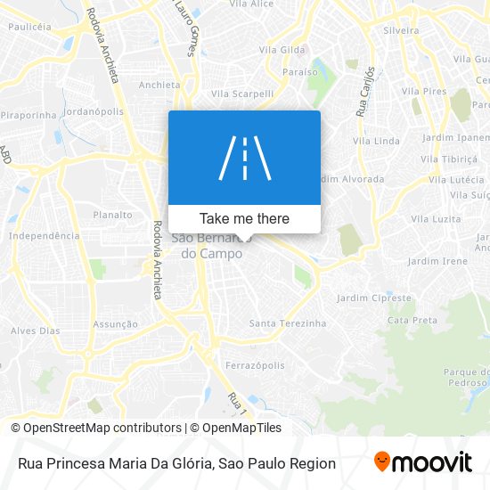 Mapa Rua Princesa Maria Da Glória