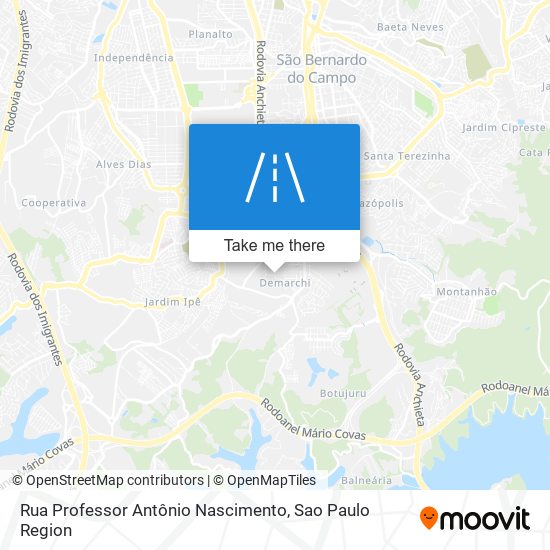 Rua Professor Antônio Nascimento map