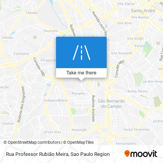 Rua Professor Rubião Meira map