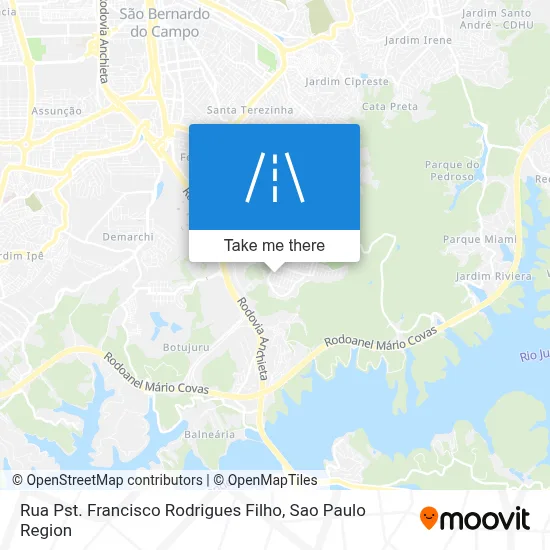Rua Pst. Francisco Rodrigues Filho map