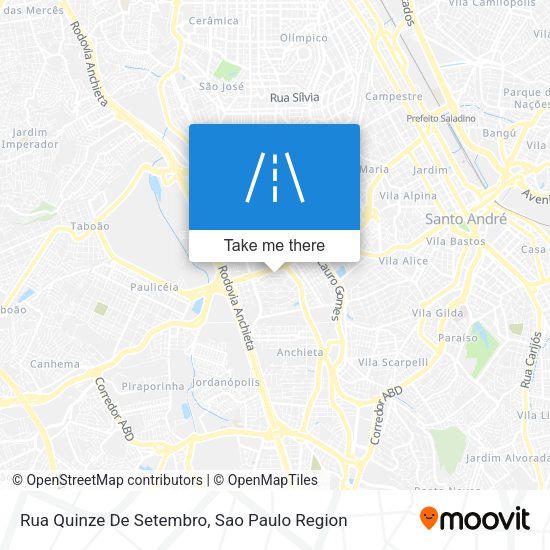 Rua Quinze De Setembro map