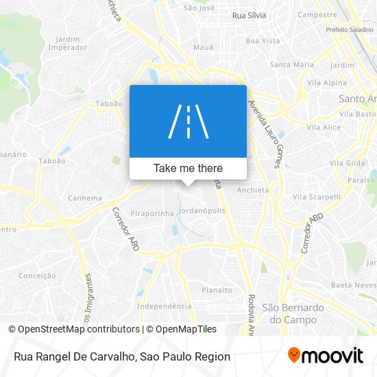 Mapa Rua Rangel De Carvalho