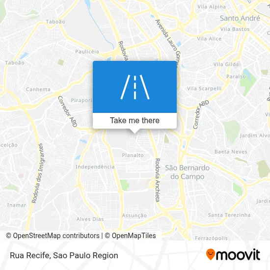 Rua Recife map