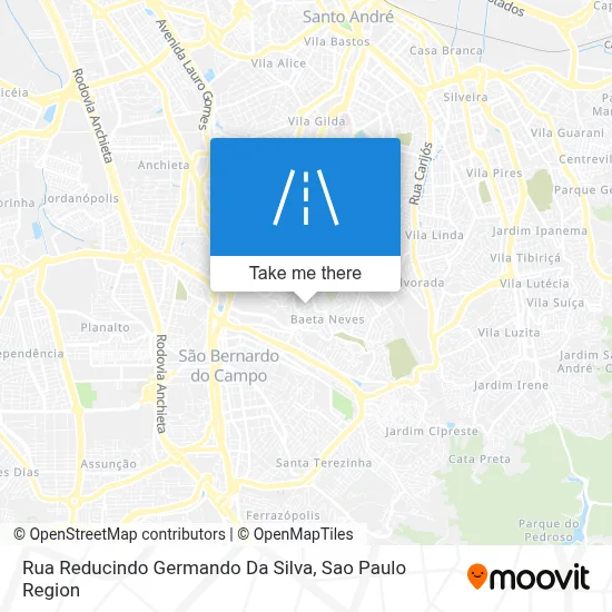 Rua Reducindo Germando Da Silva map