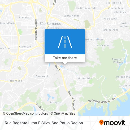 Rua Regente Lima E Silva map