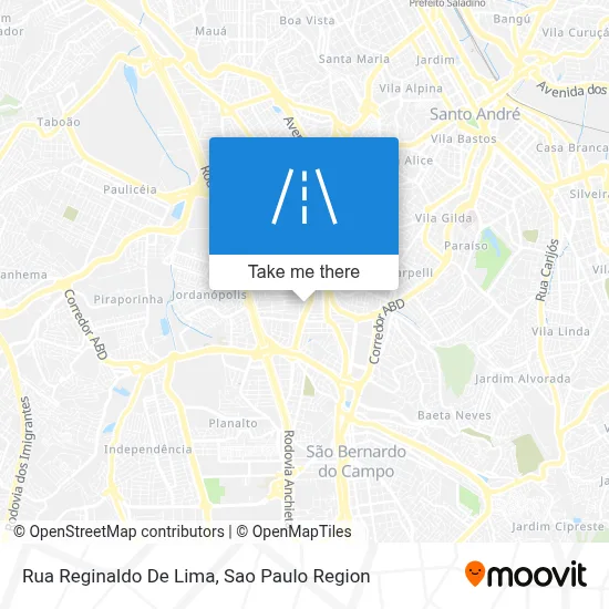 Rua Reginaldo De Lima map