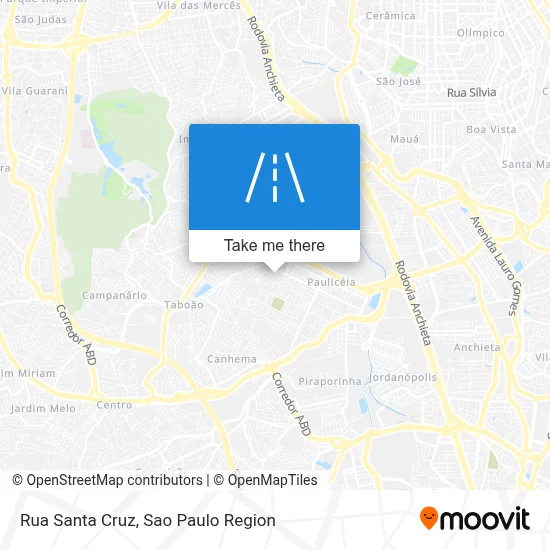 Rua Santa Cruz map