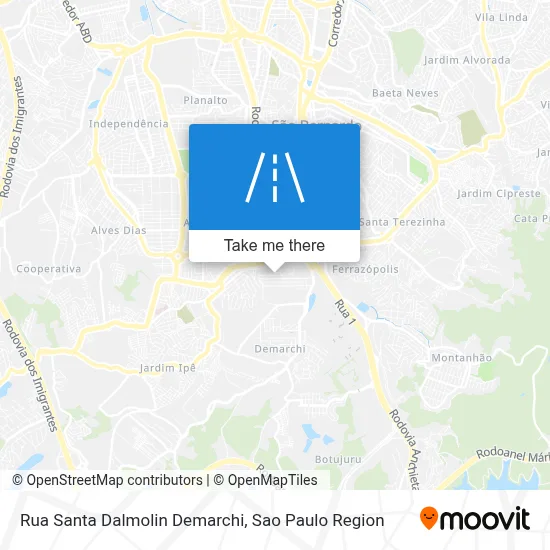 Rua Santa Dalmolin Demarchi map