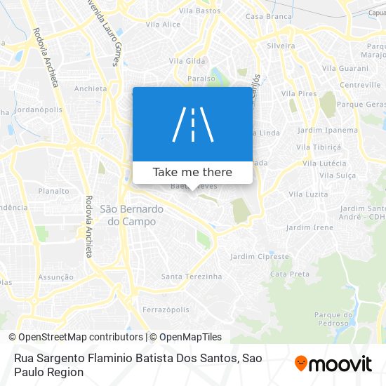 Mapa Rua Sargento Flaminio Batista Dos Santos