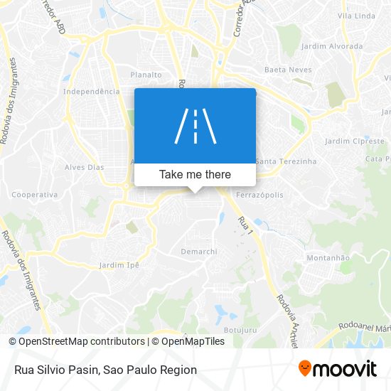 Rua Silvio Pasin map