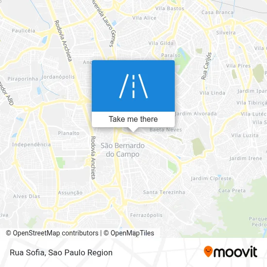 Rua Sofia map