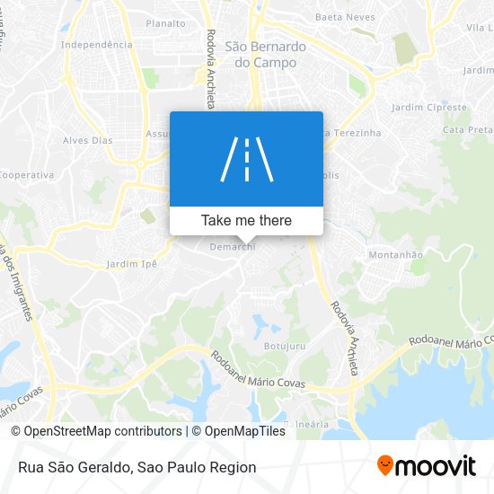 Rua São Geraldo map