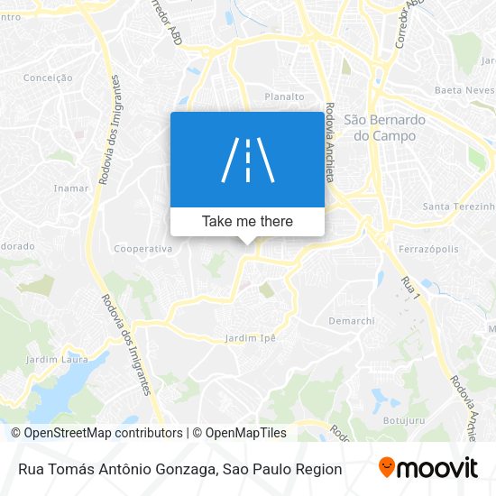 Rua Tomás Antônio Gonzaga map