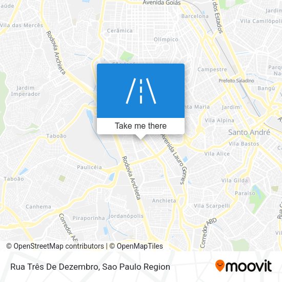 Rua Três De Dezembro map