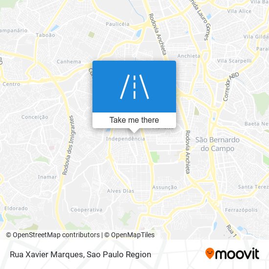 Mapa Rua Xavier Marques