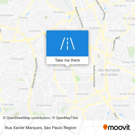 Rua Xavier Marques map