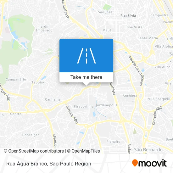 Rua Água Branco map