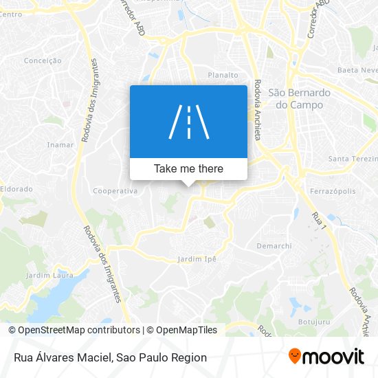 Rua Álvares Maciel map