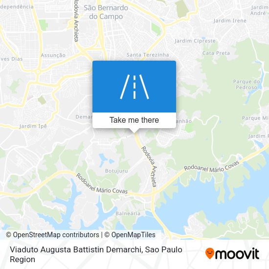 Viaduto Augusta Battistin Demarchi map