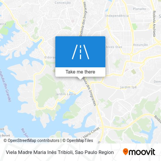 Viela Madre Maria Inês Tribioli map