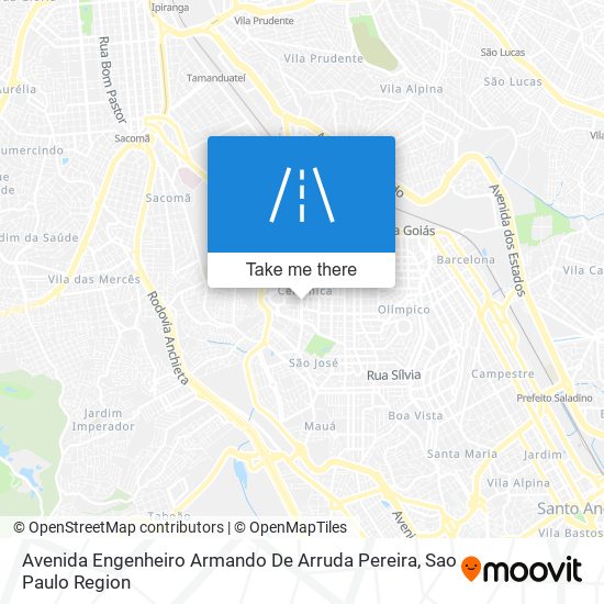 Mapa Avenida Engenheiro Armando De Arruda Pereira