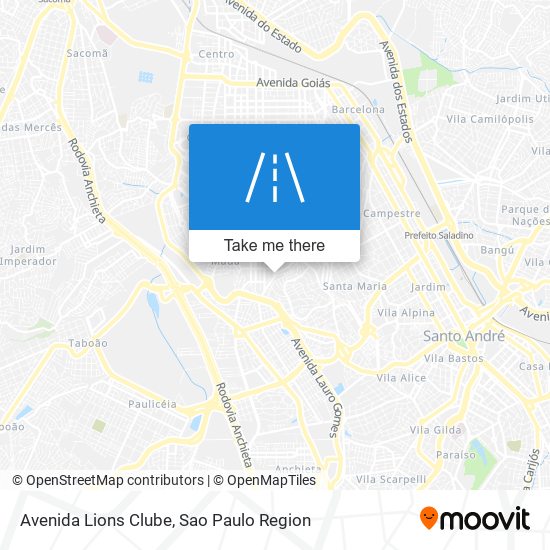 Avenida Lions Clube map