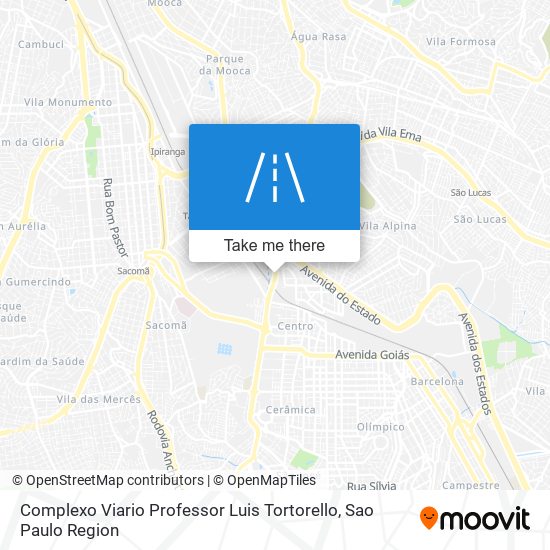 Mapa Complexo Viario Professor Luis Tortorello