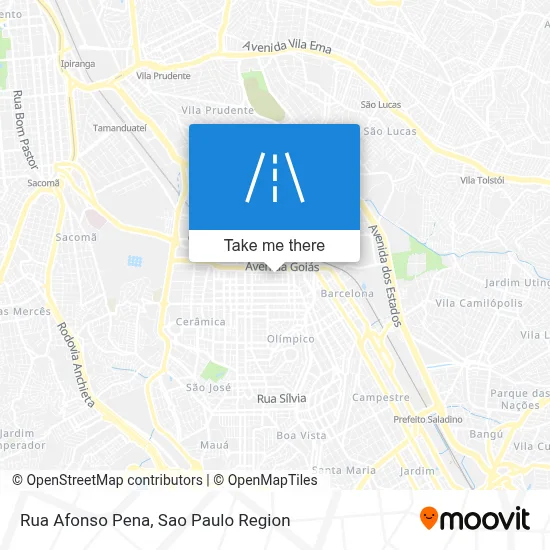 Rua Afonso Pena map