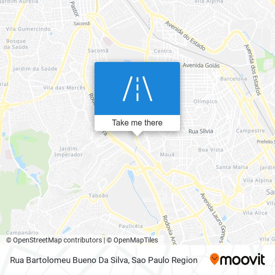 Mapa Rua Bartolomeu Bueno Da Silva