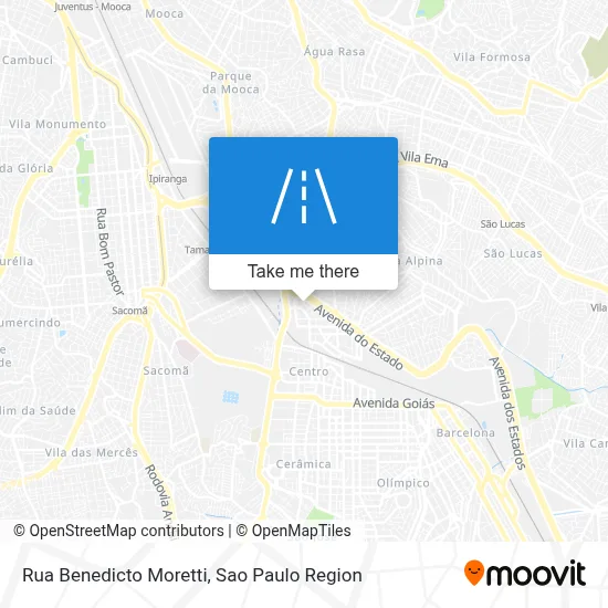 Rua Benedicto Moretti map
