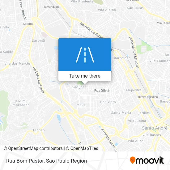 Rua Bom Pastor map