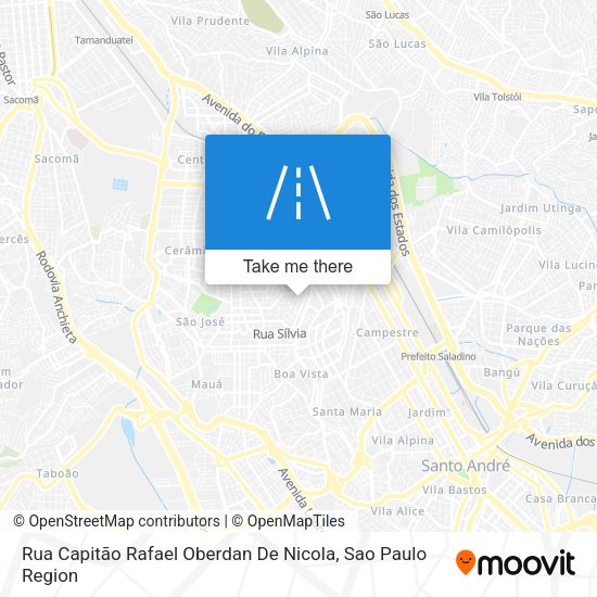 Rua Capitão Rafael Oberdan De Nicola map