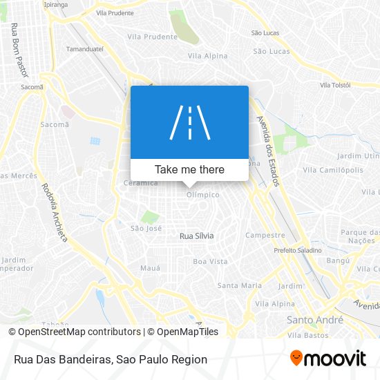 Mapa Rua Das Bandeiras