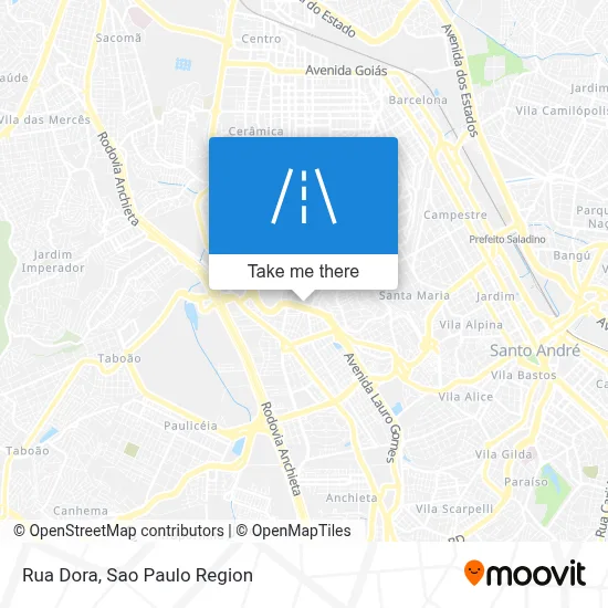 Rua Dora map