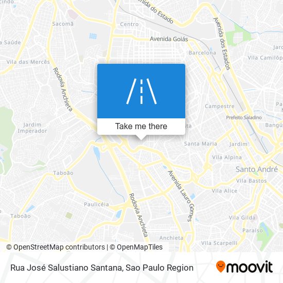 Rua José Salustiano Santana map