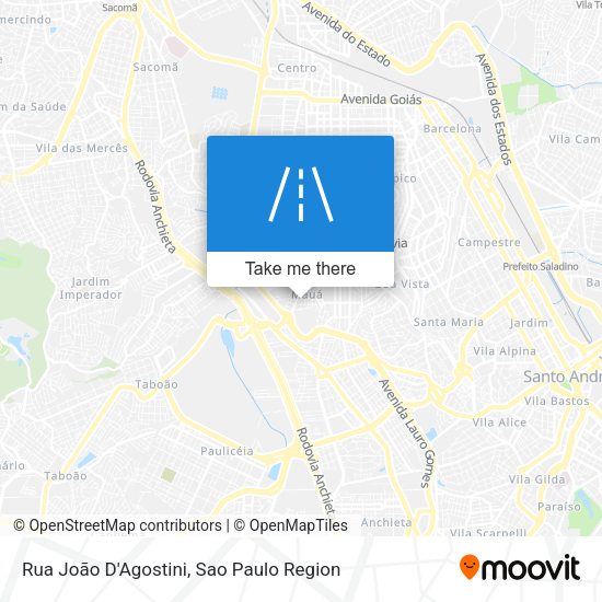 Rua João D'Agostini map