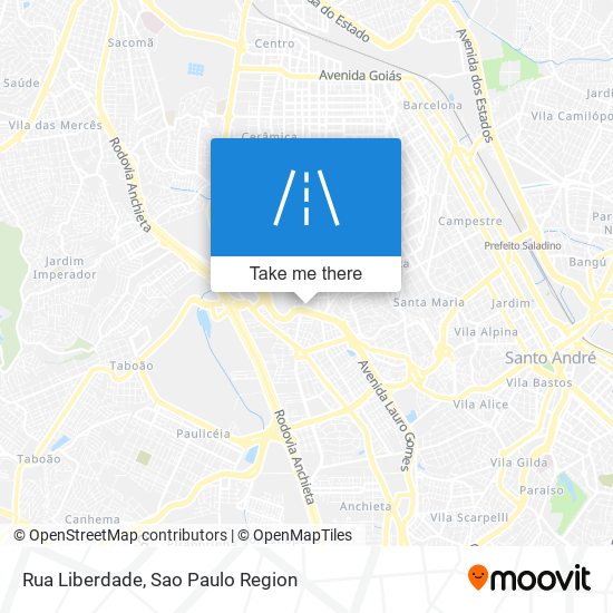 Mapa Rua Liberdade