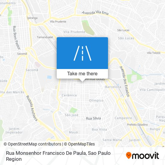 Rua Monsenhor Francisco De Paula map