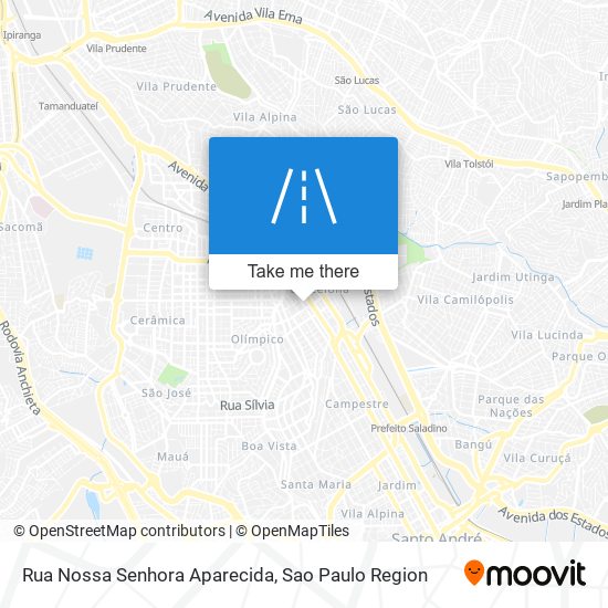 Mapa Rua Nossa Senhora Aparecida