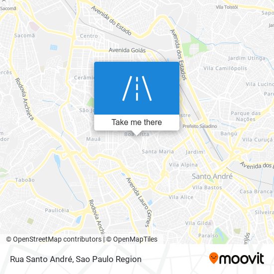 Mapa Rua Santo André