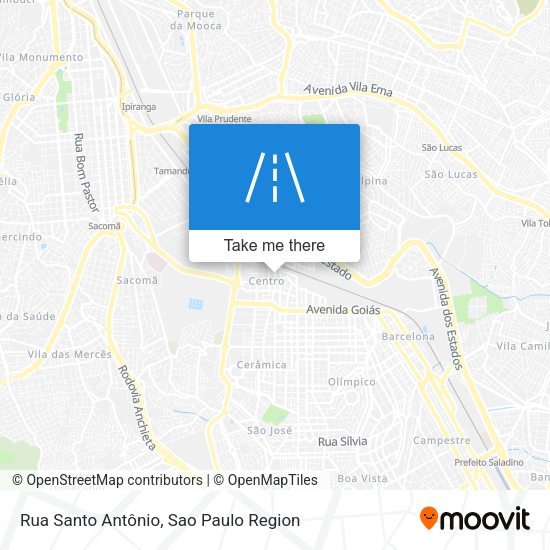 Rua Santo Antônio map