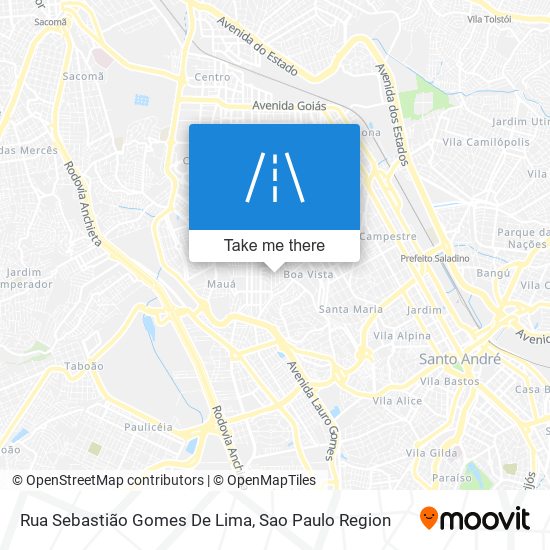 Mapa Rua Sebastião Gomes De Lima