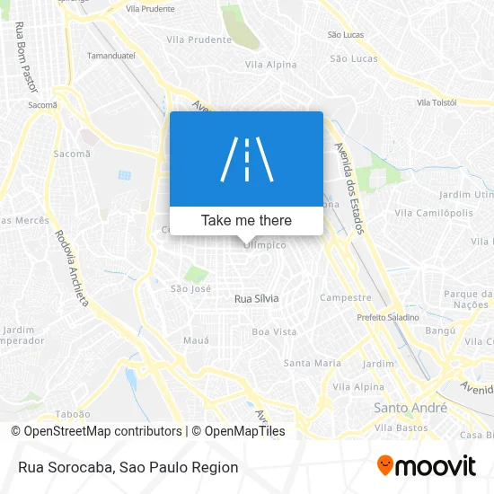 Rua Sorocaba map