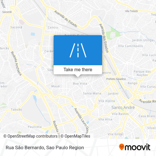 Rua São Bernardo map
